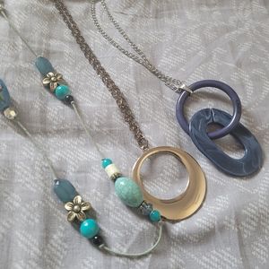 3 long necklaces
